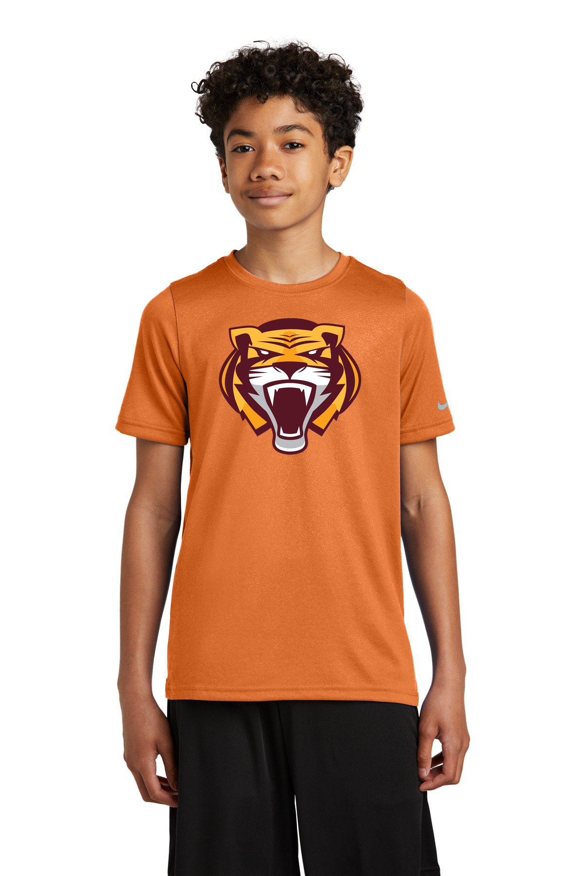 Stewartville Football - Desert Orange Nike Youth Swoosh Sleeve rLegend Tee NKDX8787