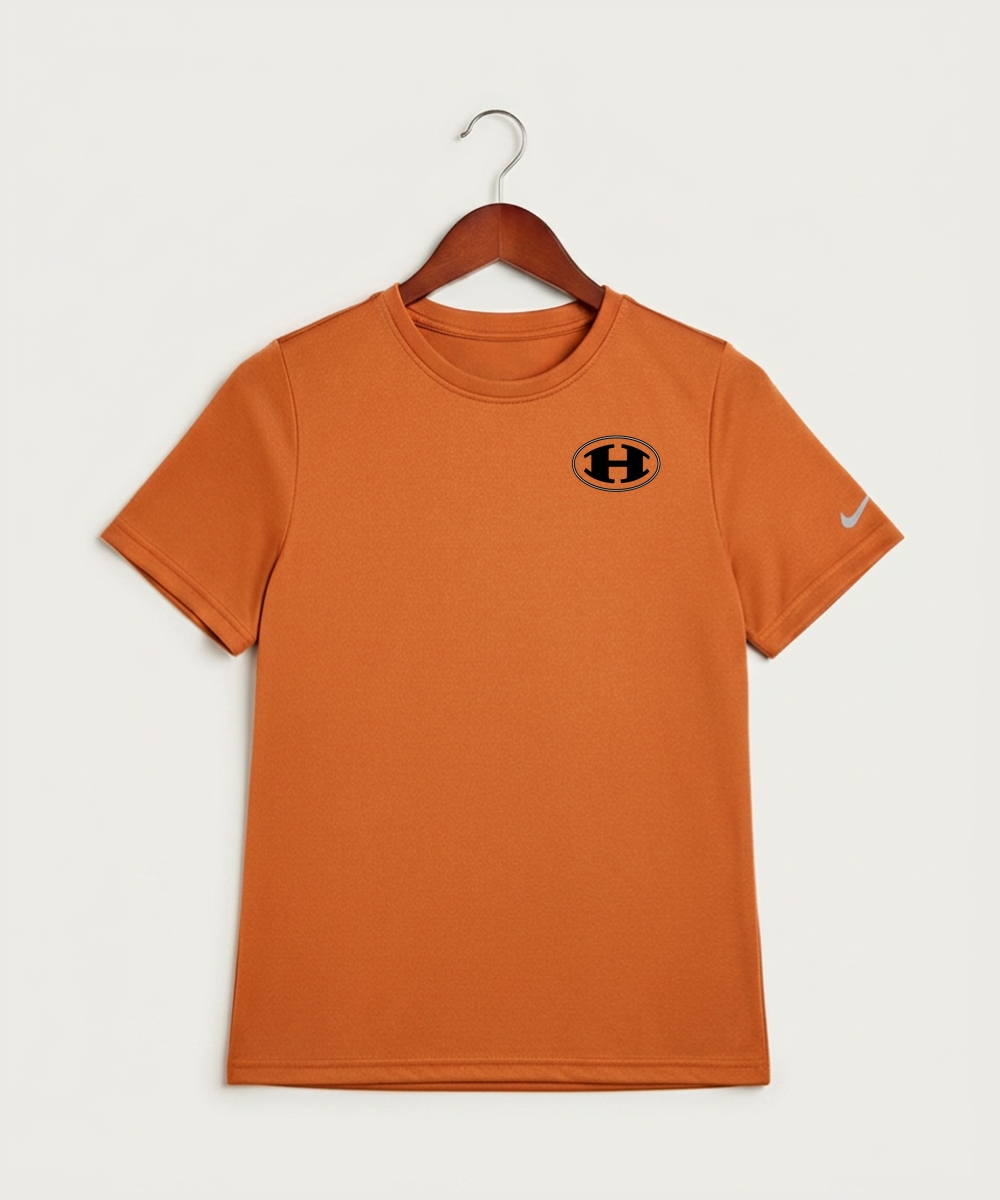 Hutchinson High School Football (Boys) - Desert Orange Nike Youth Swoosh Sleeve rLegend Tee NKDX8787