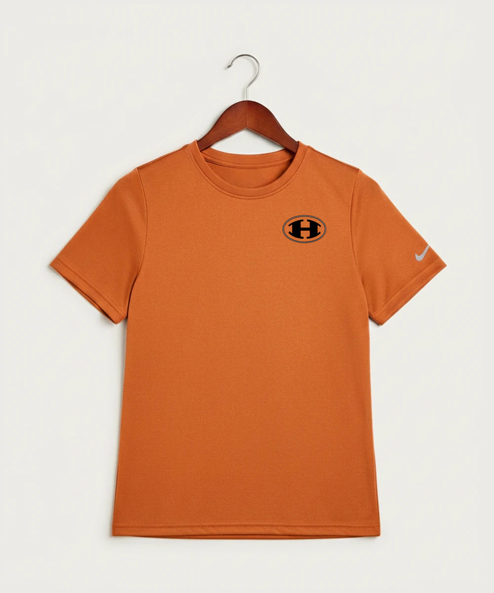 Hutchinson High School Football (Boys) - Desert Orange Nike Youth Swoosh Sleeve rLegend Tee NKDX8787