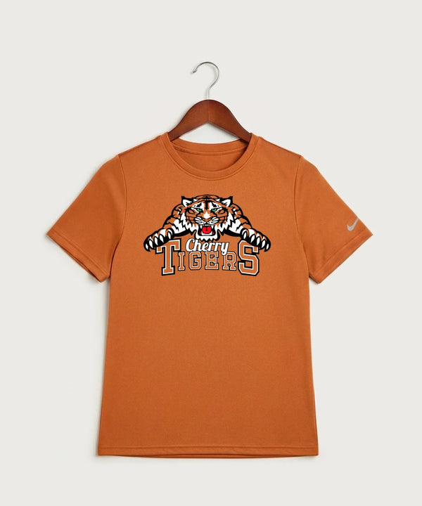 Cherry High School Athletics Coed - Desert Orange Nike Youth Swoosh Sleeve rLegend Tee NKDX8787