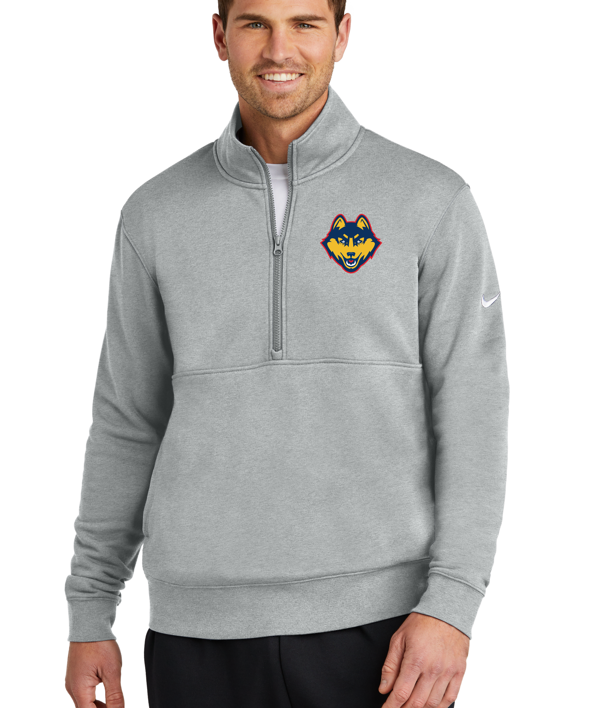Testing 99 - Grey 1/2 Zip - Left Chest