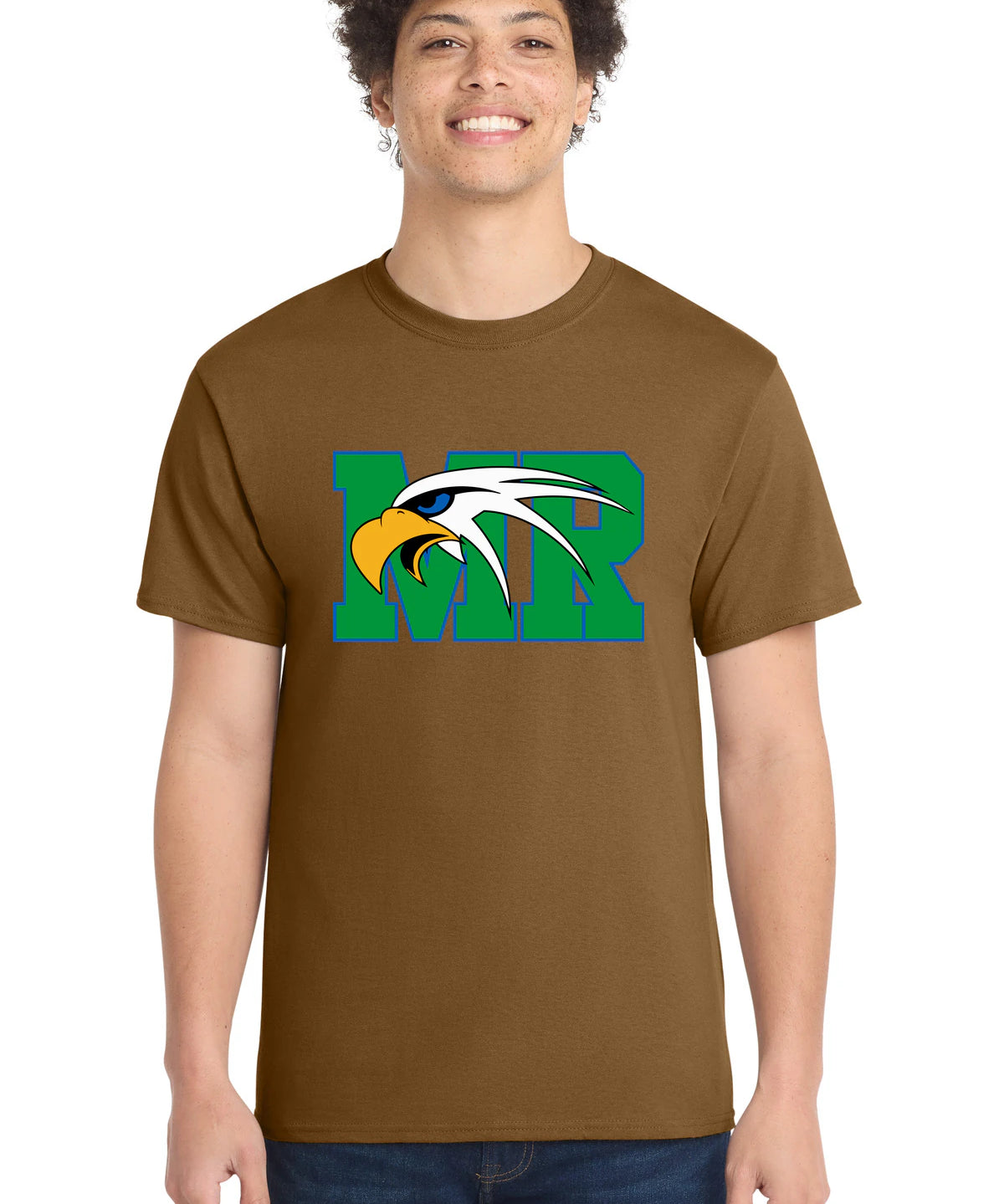 Maple River High School hockey_boys - Duck Brown Port & Co Core Cotton Tee. PC54