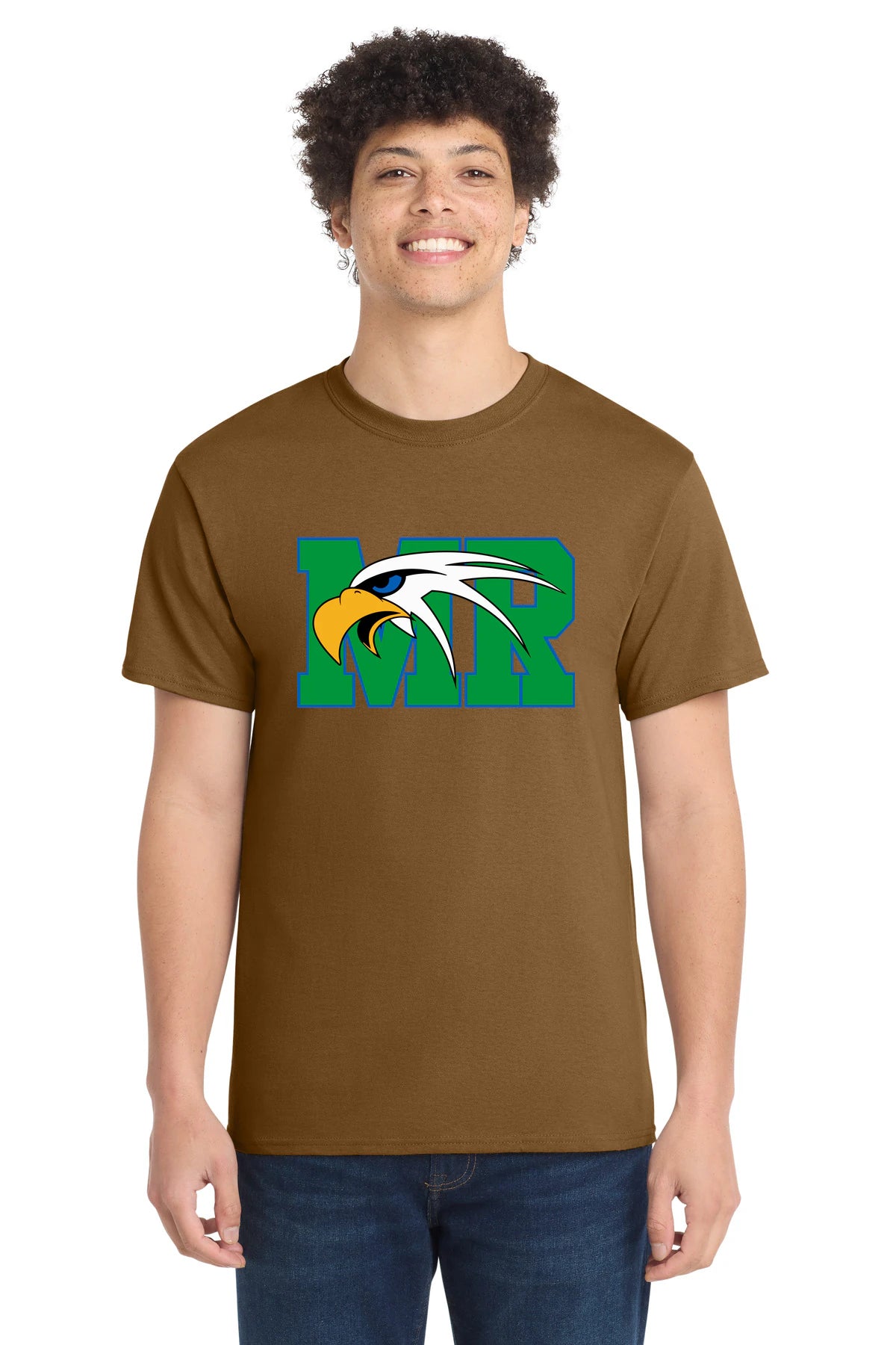 Maple River High School hockey_boys - Duck Brown Port & Co Core Cotton Tee. PC54