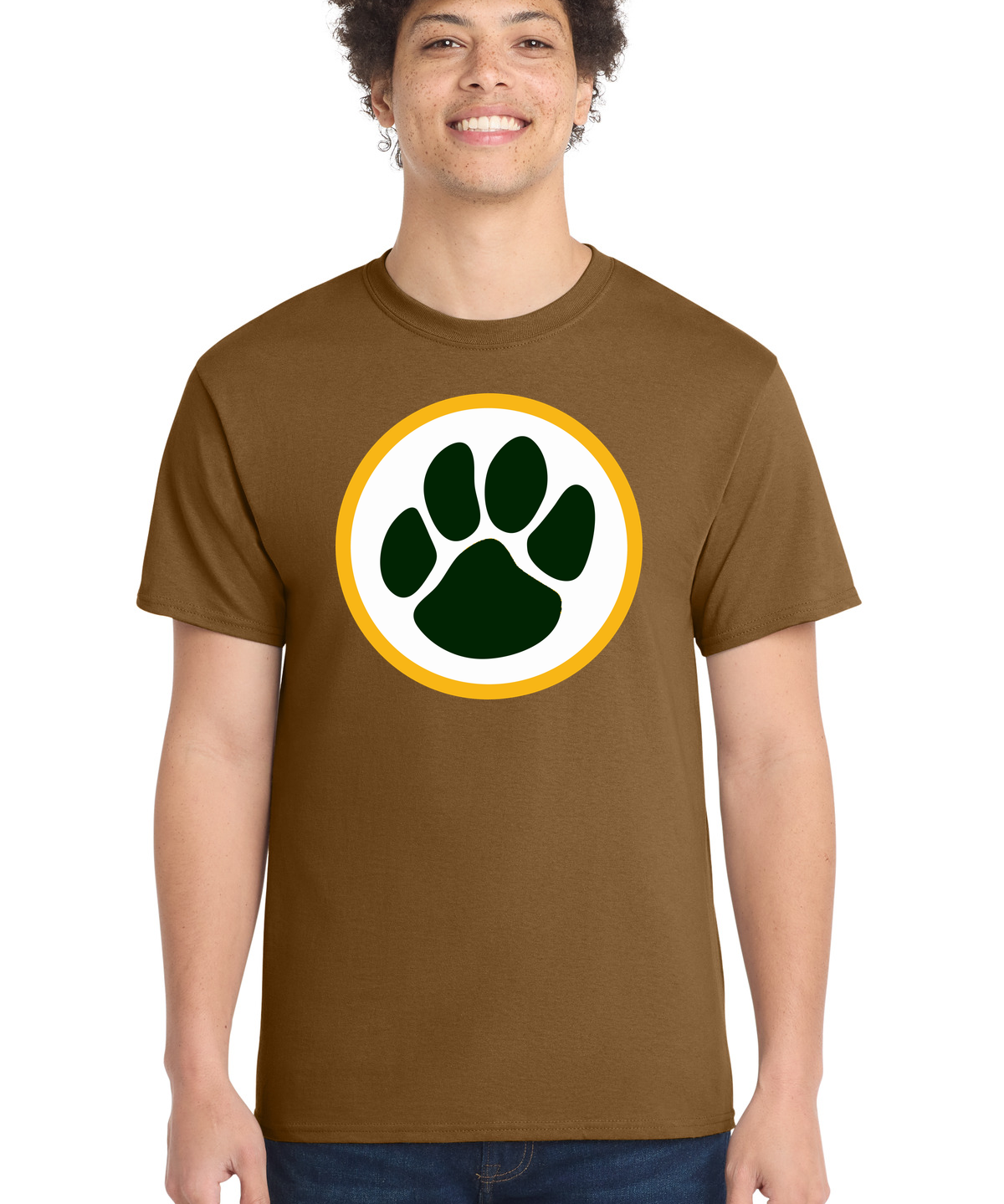 Ashwaubenon High School Football (Boys) - Duck Brown Port & Co Core Cotton Tee. PC54