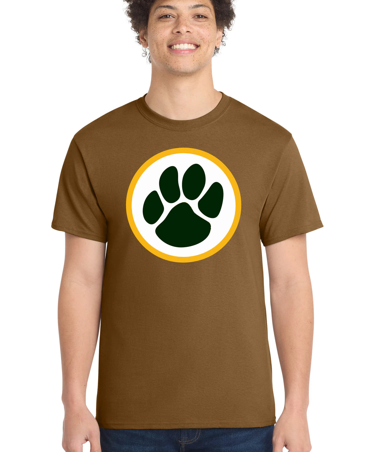 Ashwaubenon High School Football (Boys) - Duck Brown Port & Co Core Cotton Tee. PC54