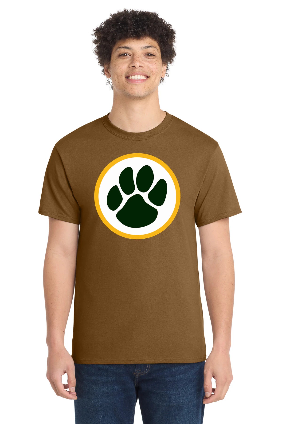Ashwaubenon High School Football (Boys) - Duck Brown Port & Co Core Cotton Tee. PC54