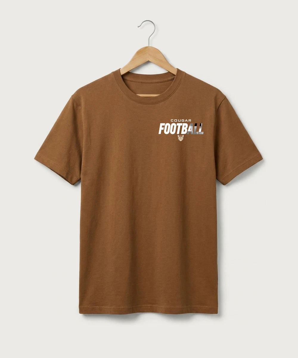 Ada Borup High School Football (Boys) - Duck Brown Port & Co Core Cotton Tee. PC54