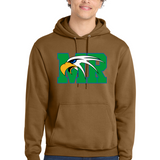 Maple River High School hockey_boys - Duck Brown Port & Co Core Fleece Pullover Hooded Sweatshirt. PC78H