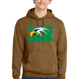 Maple River High School hockey_boys - Duck Brown Port & Co Core Fleece Pullover Hooded Sweatshirt. PC78H