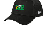 Maple River High School hockey_boys - Flag Black/ Black New Era - Stretch Mesh Cap. NE1020