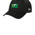 Maple River High School hockey_boys - Flag Black/ Black New Era - Stretch Mesh Cap. NE1020
