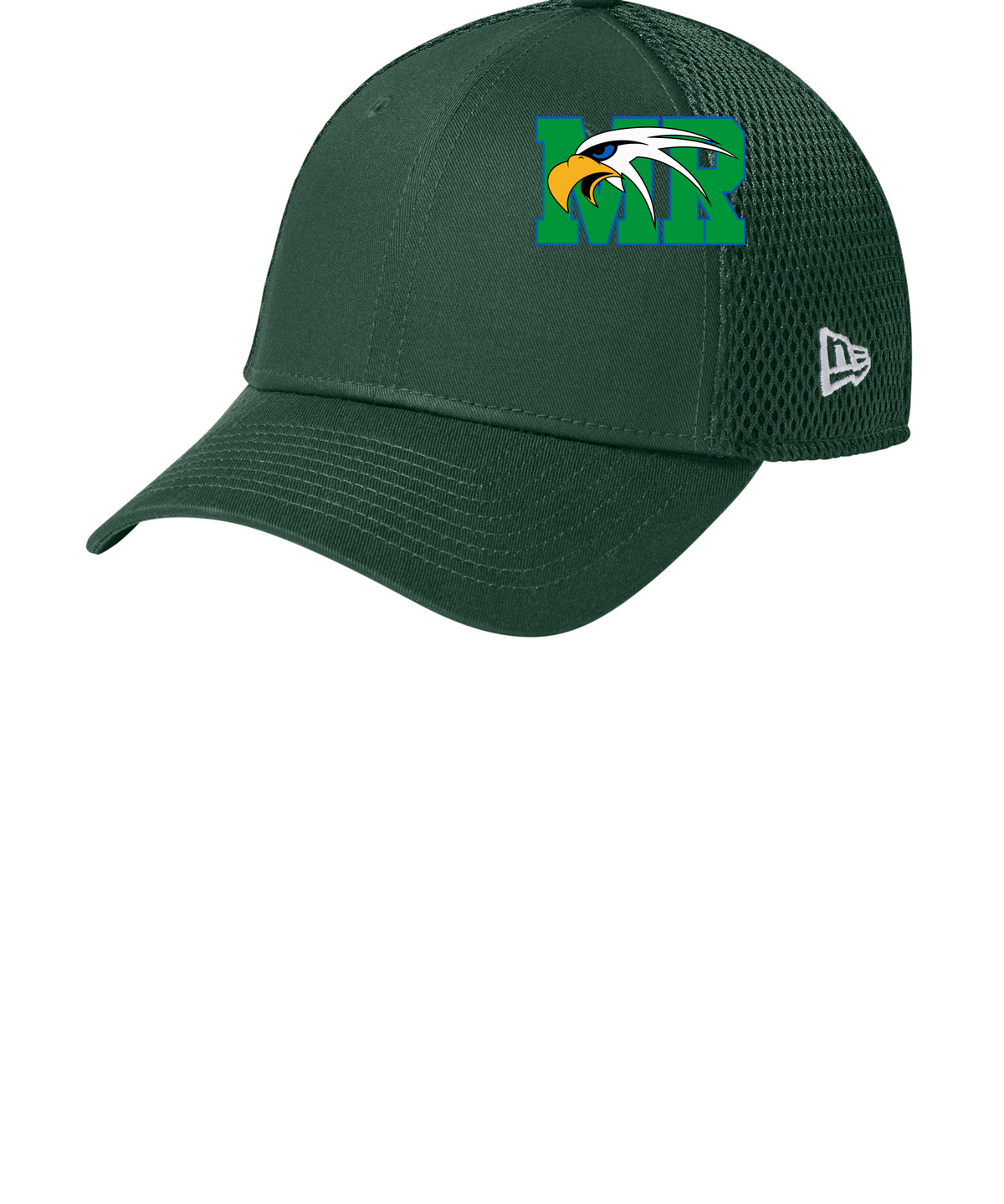 Maple River High School hockey_boys - Flag Dark Green New Era - Stretch Mesh Cap. NE1020