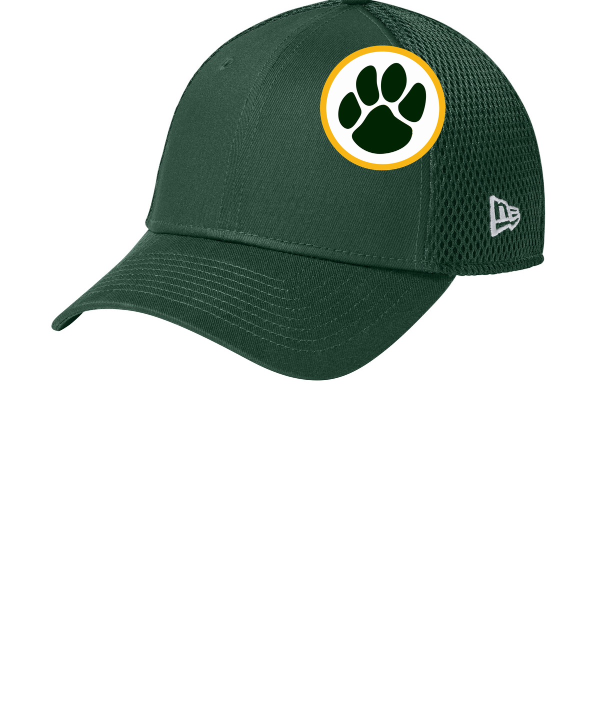 Ashwaubenon High School Football (Boys) - Flag Dark Green New Era - Stretch Mesh Cap. NE1020