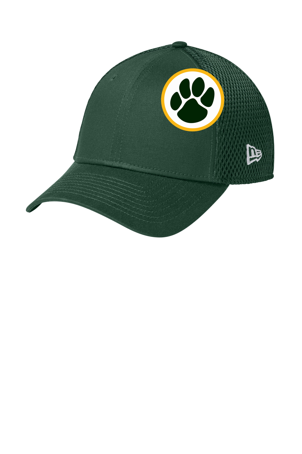 Ashwaubenon High School Football (Boys) - Flag Dark Green New Era - Stretch Mesh Cap. NE1020