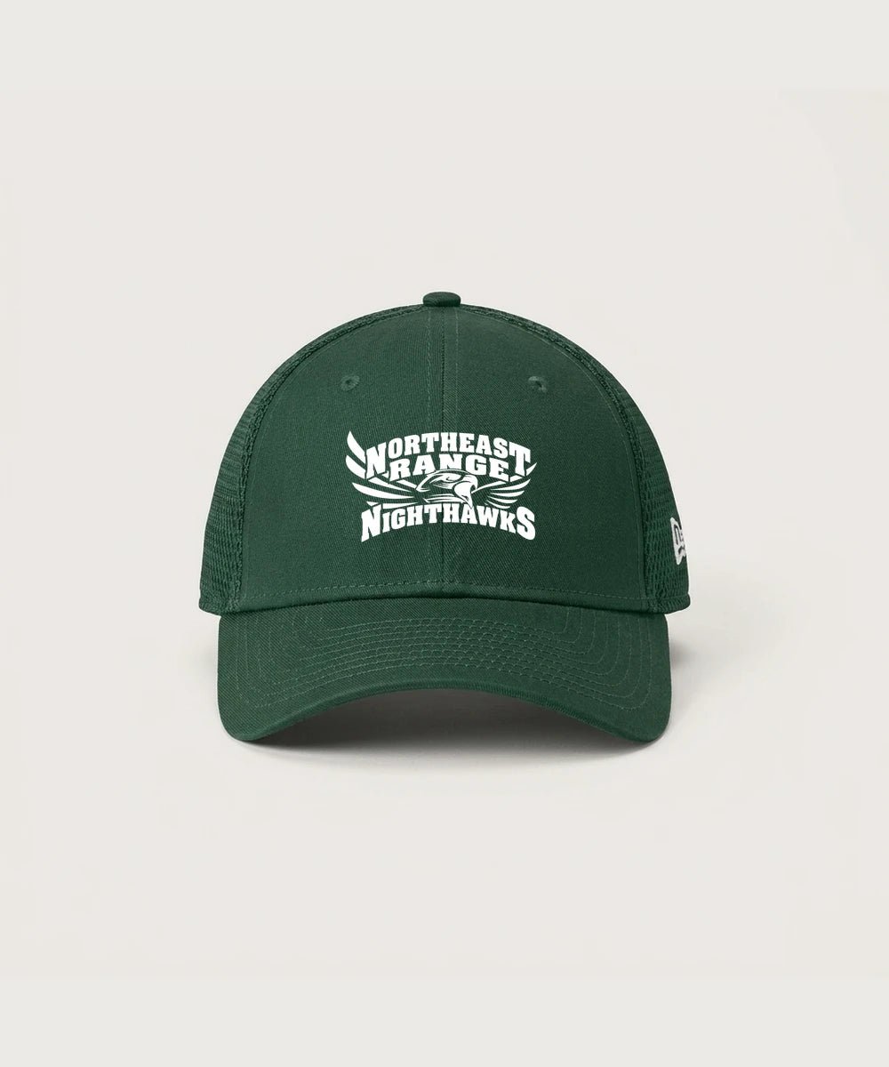 Northeast Range High School Volleyball (Girls) - Flag Dark Green New Era - Stretch Mesh Cap. NE1020