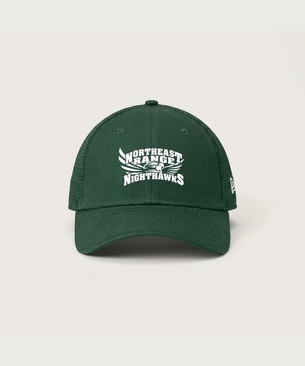 Northeast Range High School Volleyball (Girls) - Flag Dark Green New Era - Stretch Mesh Cap. NE1020