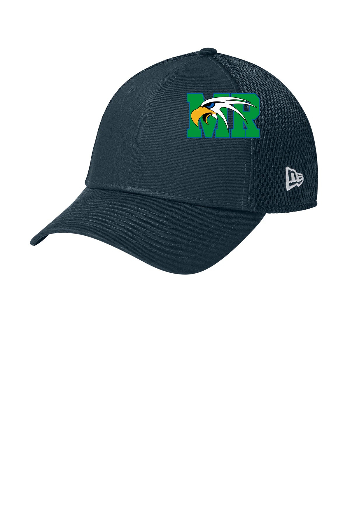 Maple River High School hockey_boys - Flag Deep Navy New Era - Stretch Mesh Cap. NE1020