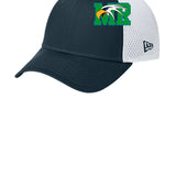 Maple River High School hockey_boys - Flag Deep Navy/ White New Era - Stretch Mesh Cap. NE1020