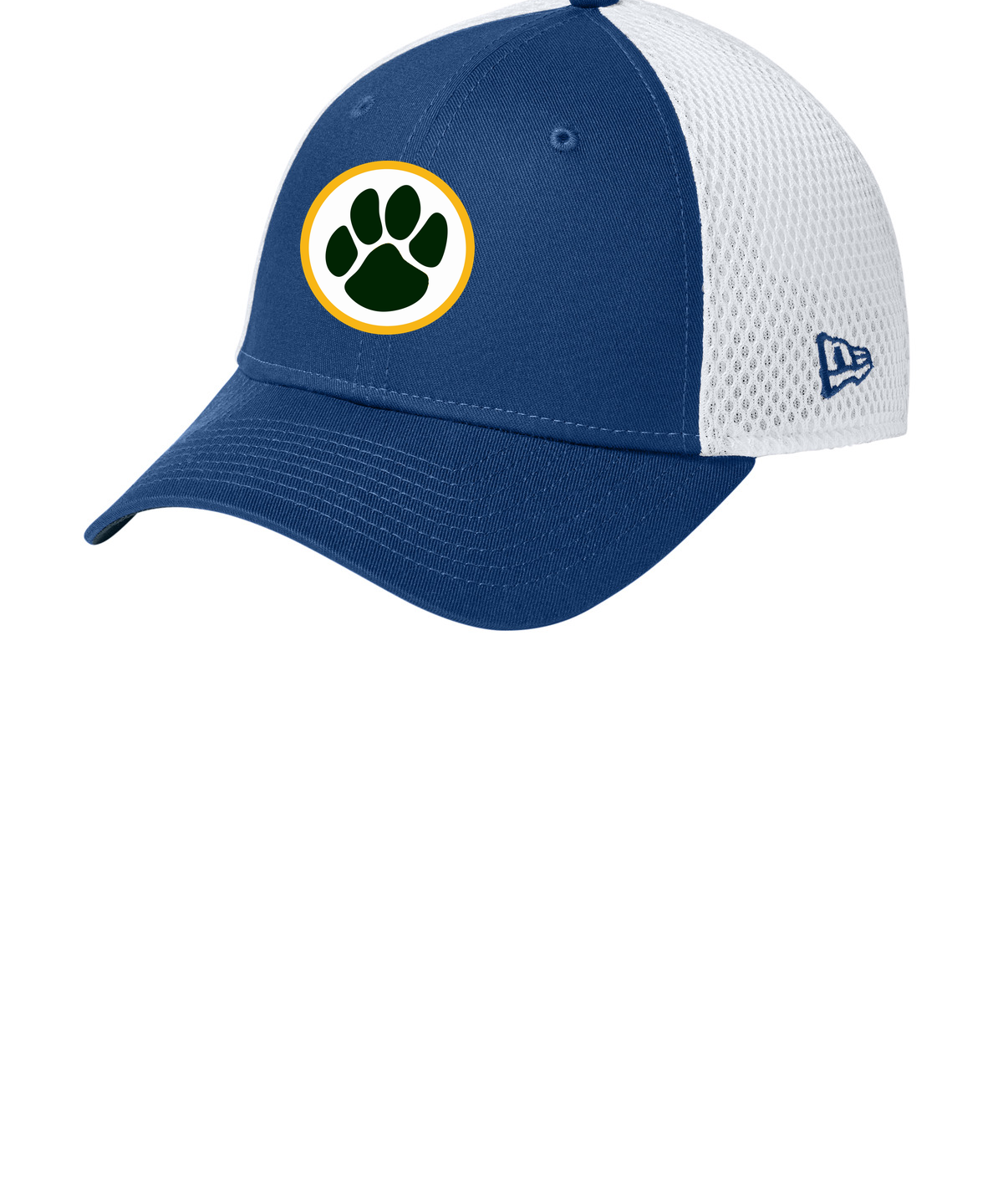 Ashwaubenon High School Football (Boys) - Flag Royal/ White New Era - Stretch Mesh Cap. NE1020