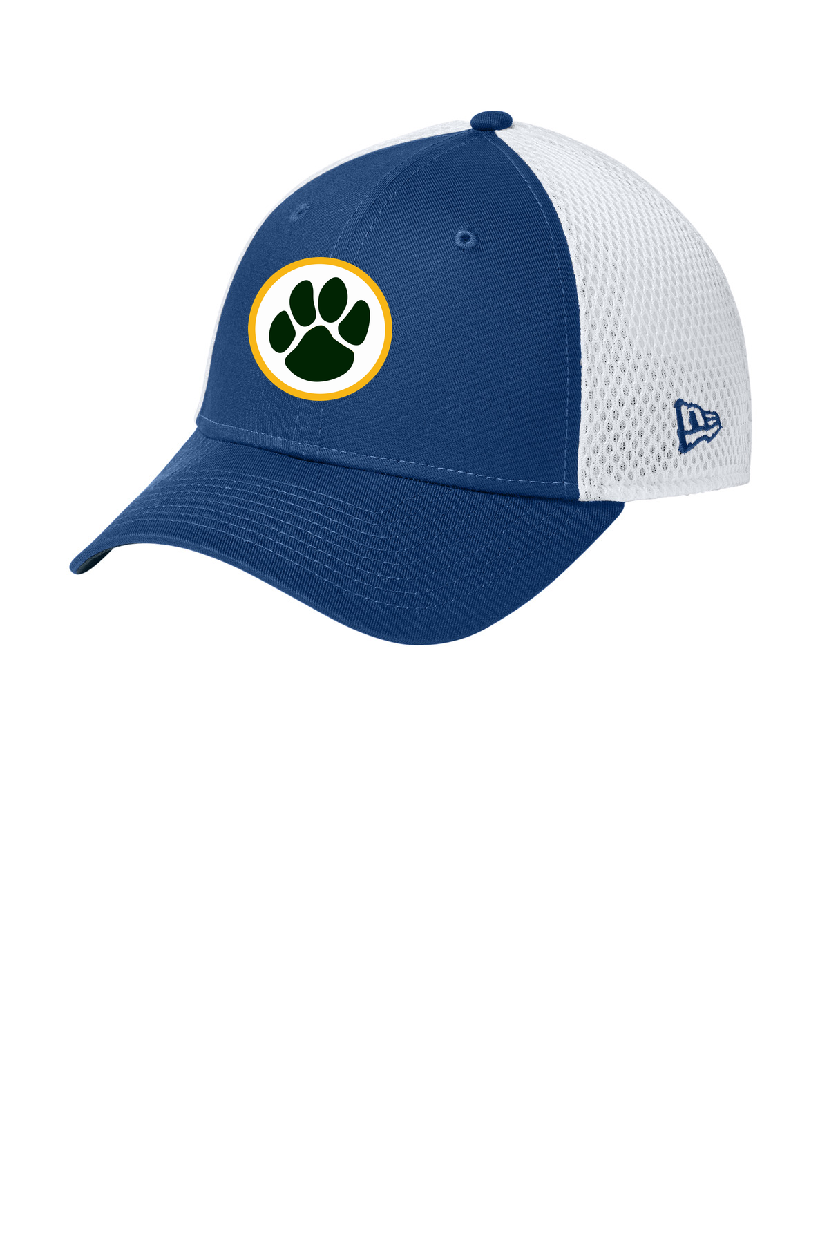Ashwaubenon High School Football (Boys) - Flag Royal/ White New Era - Stretch Mesh Cap. NE1020