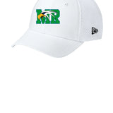 Maple River High School hockey_boys - Flag White/ White New Era - Stretch Mesh Cap. NE1020
