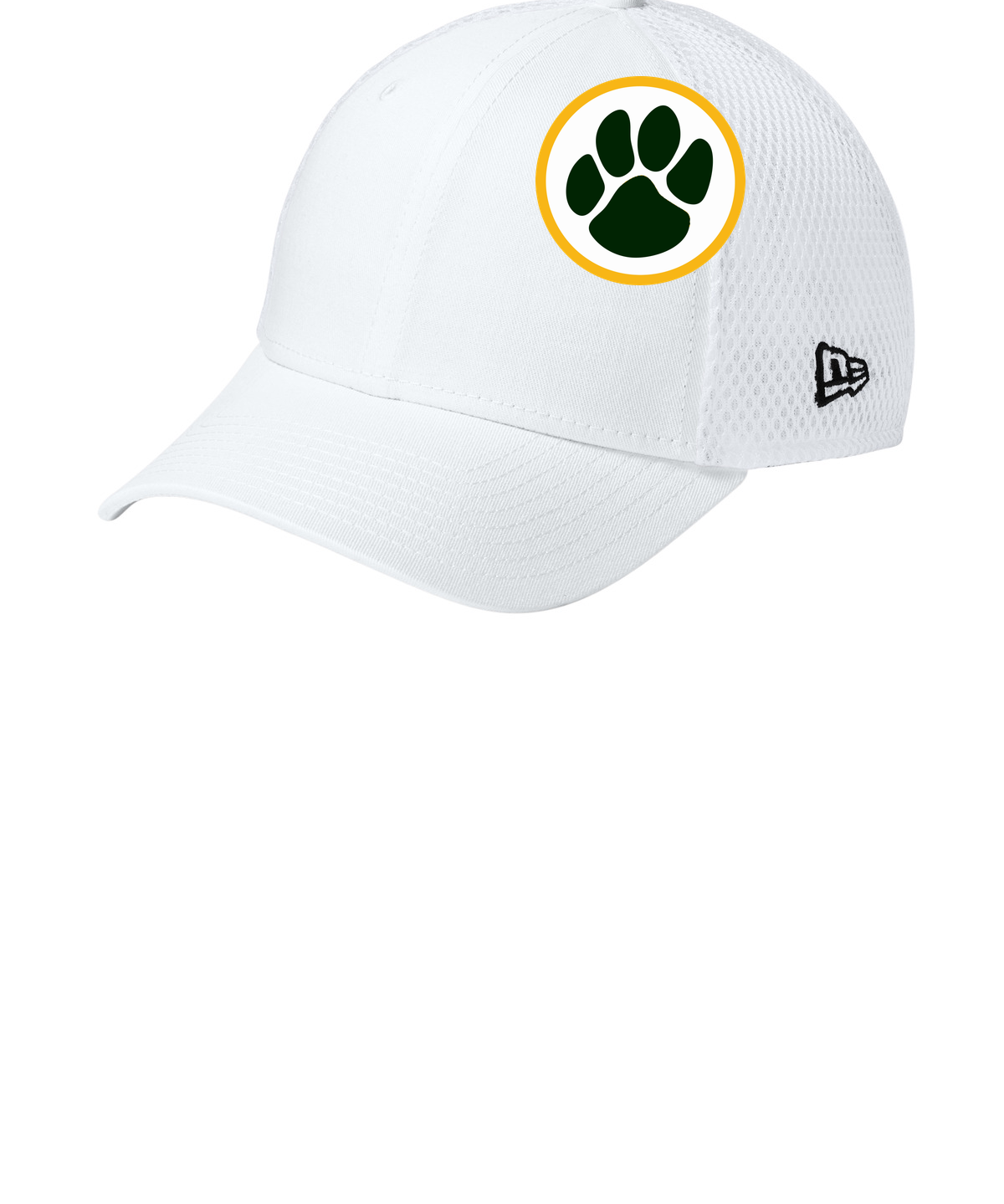Ashwaubenon High School Football (Boys) - Flag White/ White New Era - Stretch Mesh Cap. NE1020