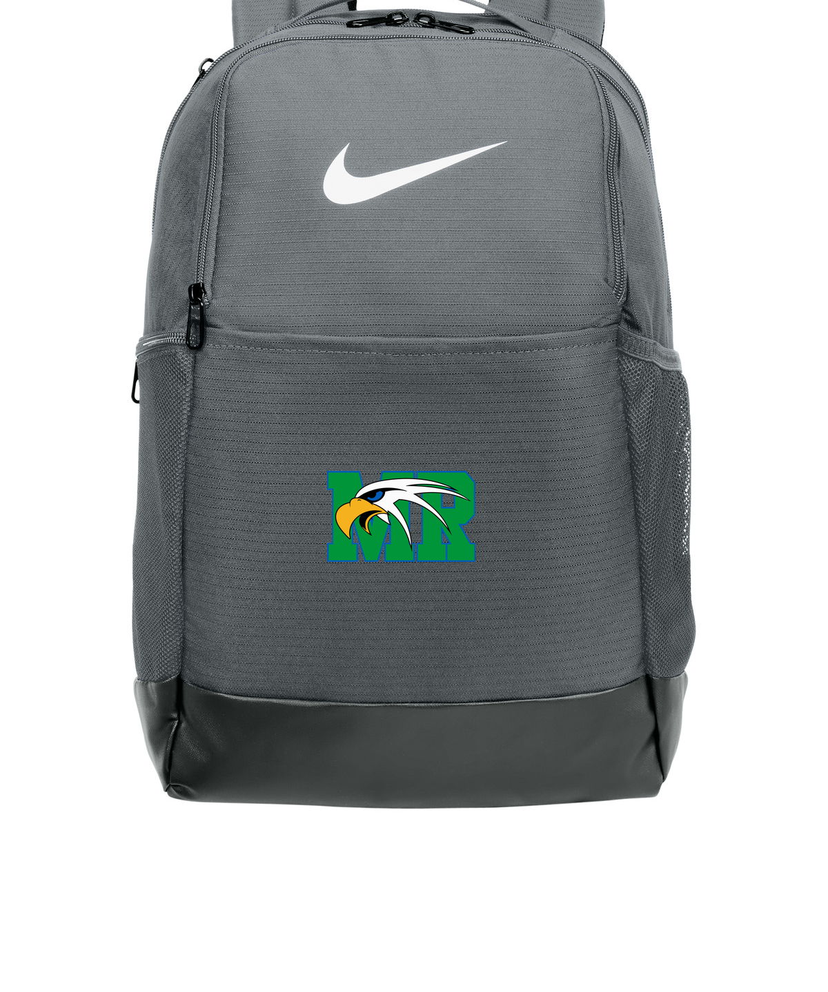 Maple River High School hockey_boys - Flint Grey Nike Brasilia Medium Backpack NKDH7709