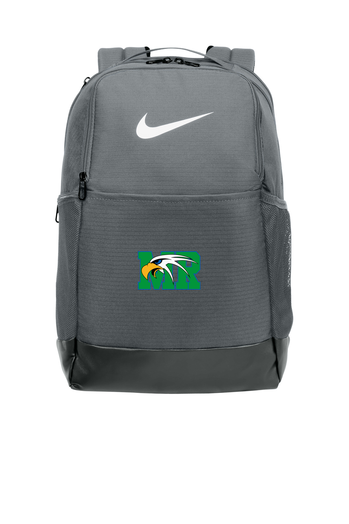 Maple River High School hockey_boys - Flint Grey Nike Brasilia Medium Backpack NKDH7709