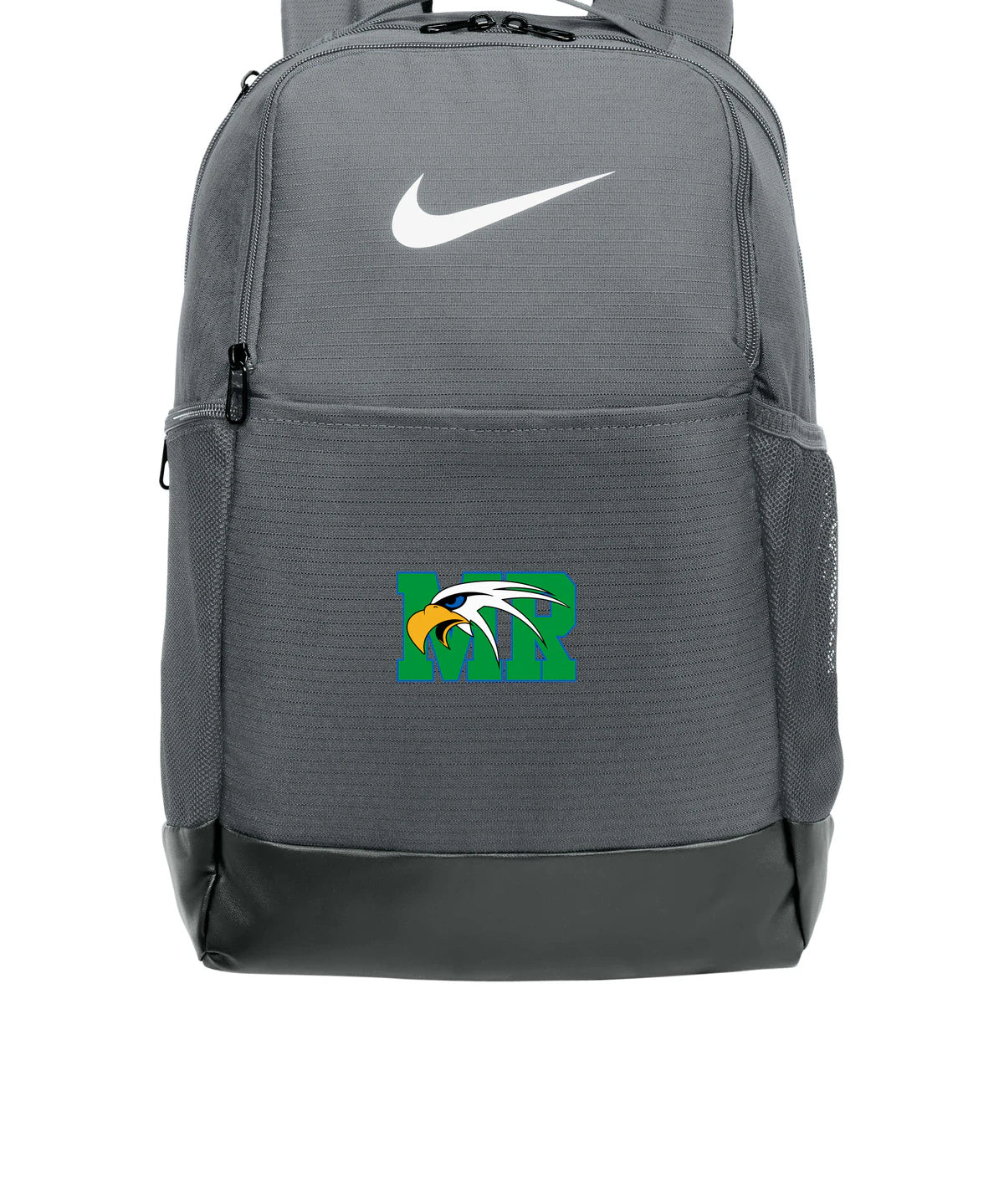 Maple River High School hockey_boys - Flint Grey Nike Brasilia Medium Backpack NKDH7709