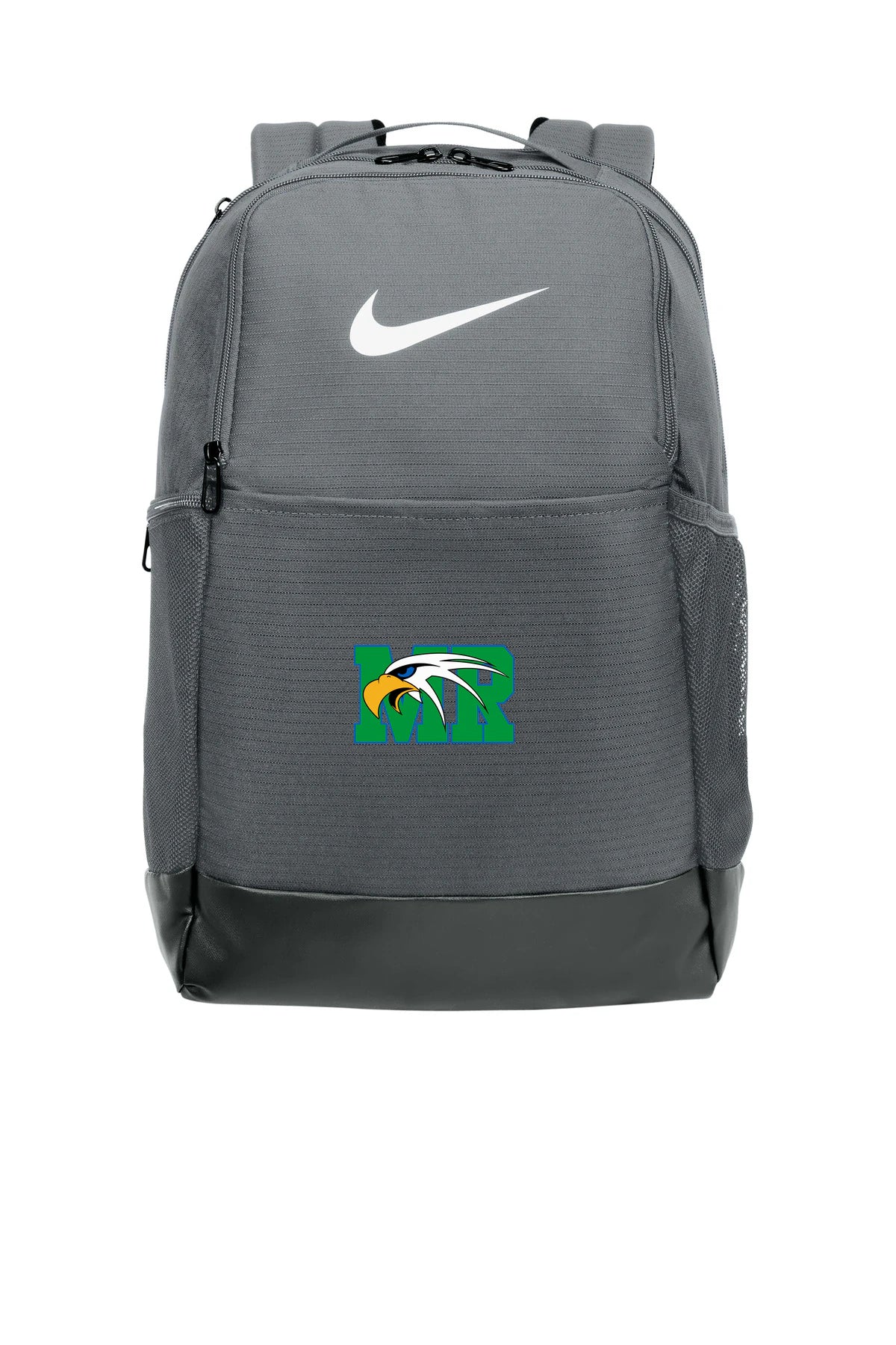 Maple River High School hockey_boys - Flint Grey Nike Brasilia Medium Backpack NKDH7709