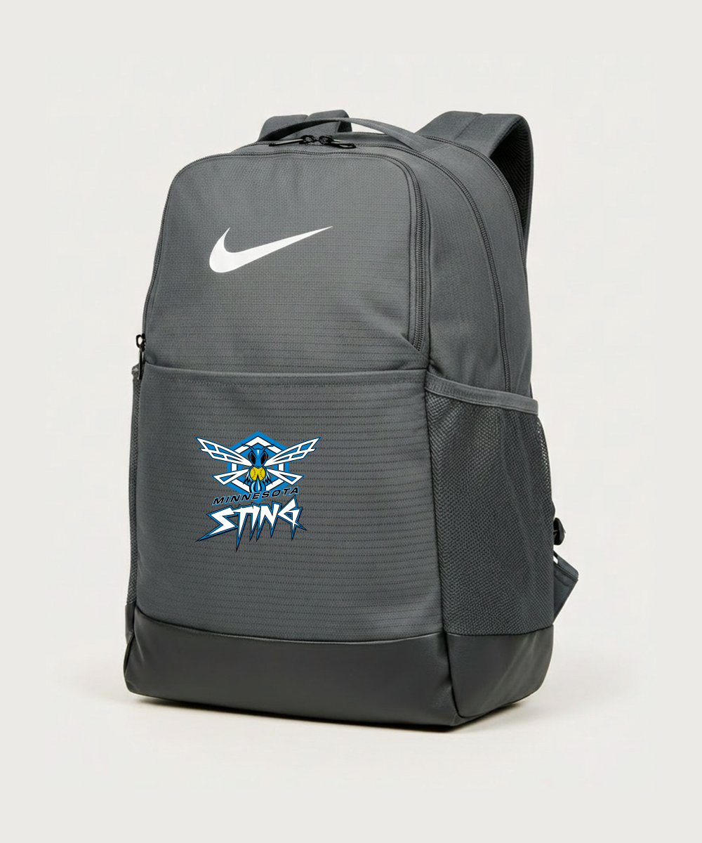 Minnesota Sting Athletics - Flint Grey Nike Brasilia Medium Backpack NKDH7709