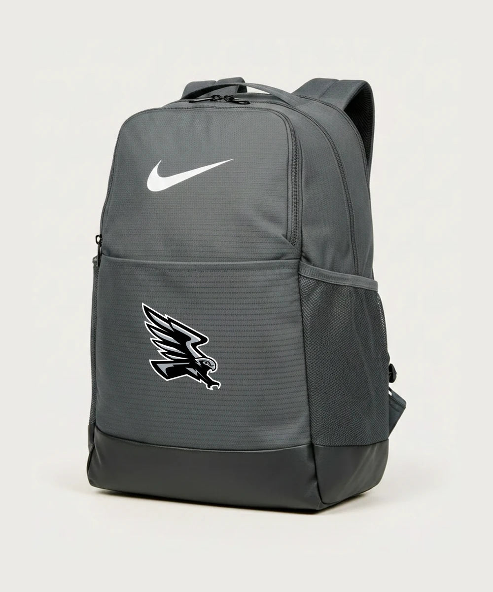 Red Rock Central High School Football (Boys) - Flint Grey Nike Brasilia Medium Backpack NKDH7709