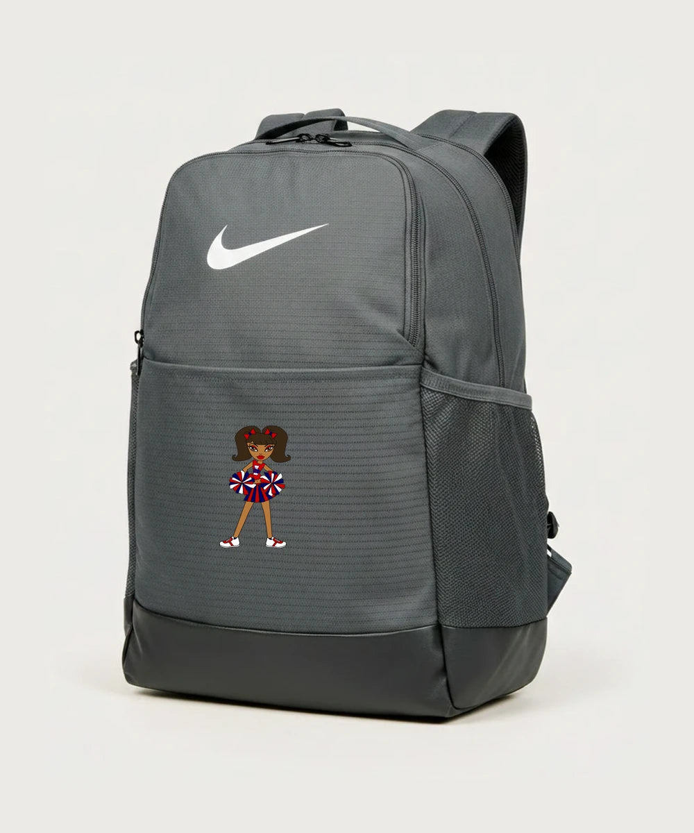 Independence High School Cheer Team - Flint Grey Nike Brasilia Medium Backpack NKDH7709