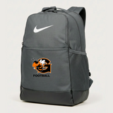 Giltner High School Football - Flint Grey Nike Brasilia Medium Backpack NKDH7709