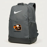 Giltner High School Football - Flint Grey Nike Brasilia Medium Backpack NKDH7709