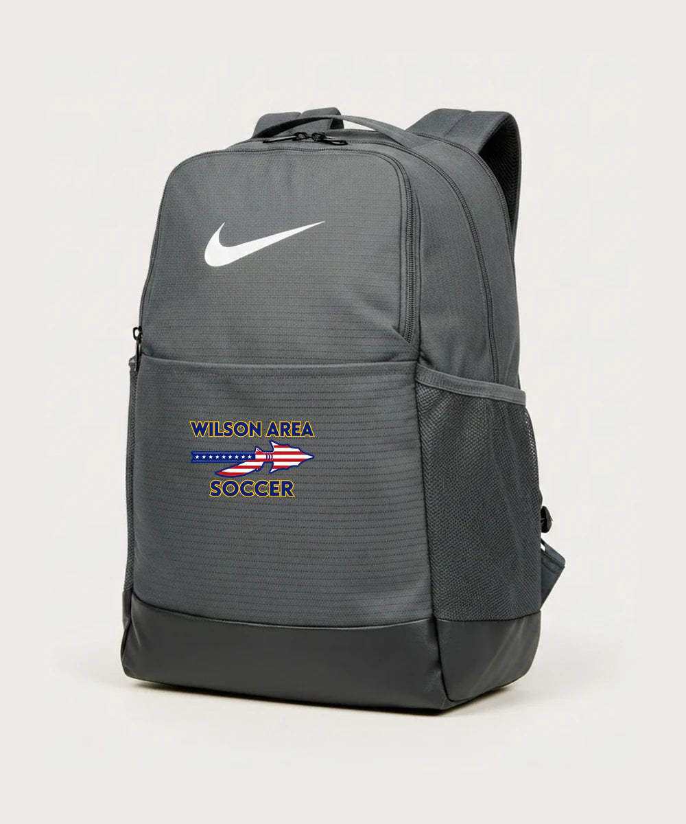 Wilson Area School Soccer Soccer - Flint Grey Nike Brasilia Medium Backpack NKDH7709