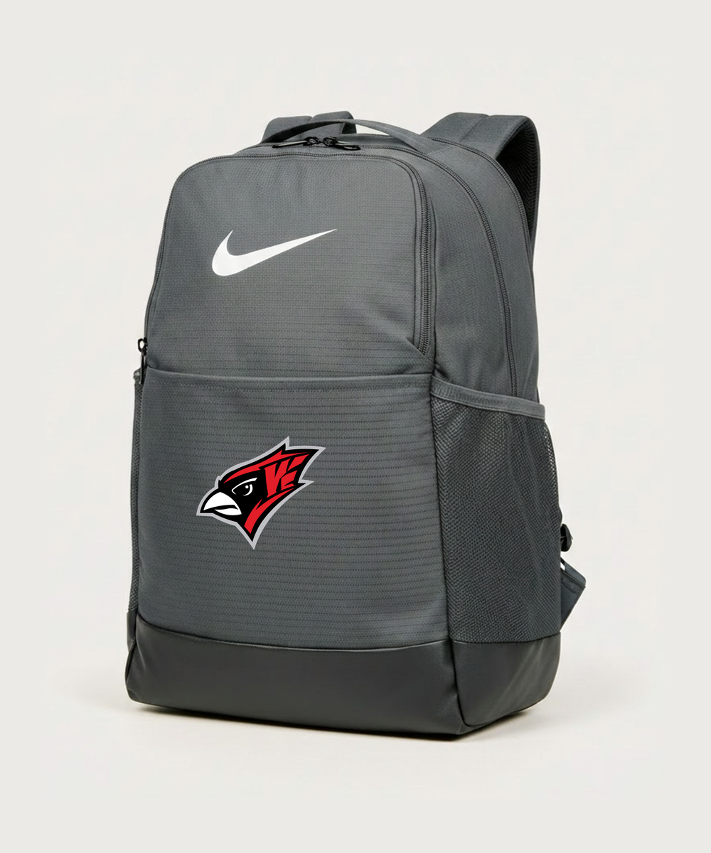 Willmar High School Athletics - Flint Grey Nike Brasilia Medium Backpack NKDH7709