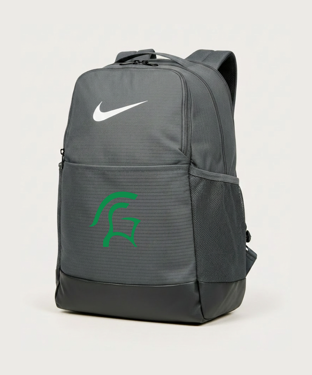 La Crescent High School Football (Boys) - Flint Grey Nike Brasilia Medium Backpack NKDH7709