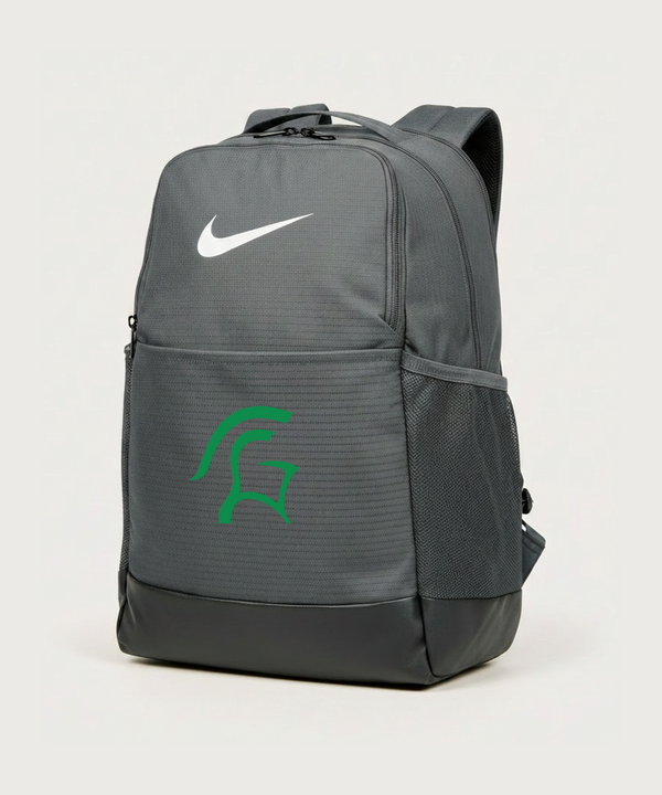 La Crescent High School Football (Boys) - Flint Grey Nike Brasilia Medium Backpack NKDH7709