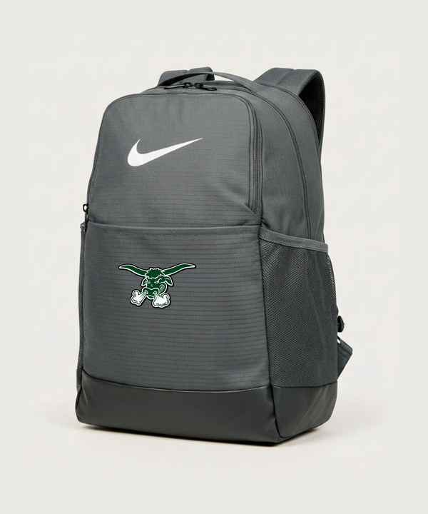 West Fargo High School Football (Boys) - Flint Grey Nike Brasilia Medium Backpack NKDH7709