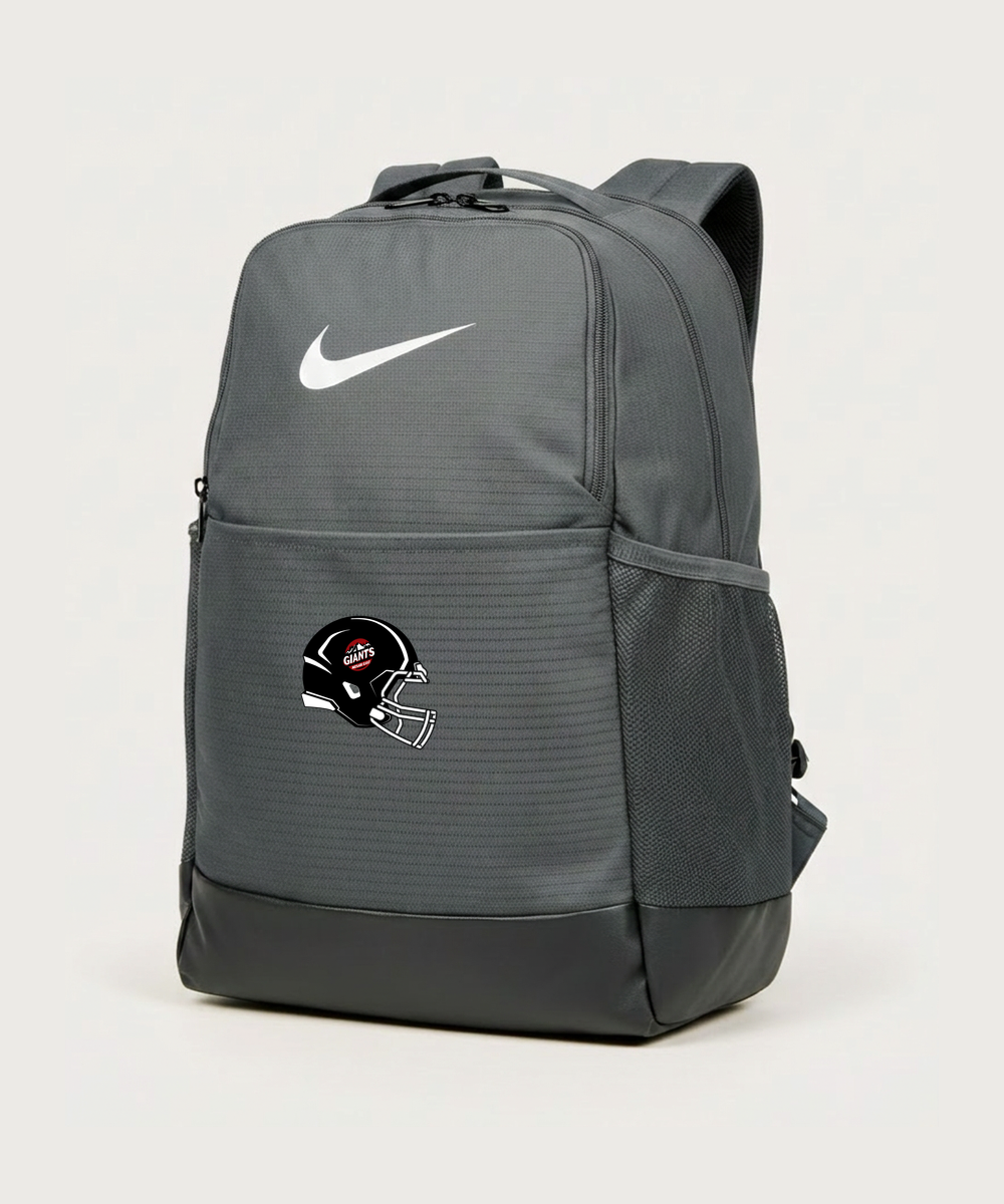 Mesabi East High School Football (Boys) - Flint Grey Nike Brasilia Medium Backpack NKDH7709