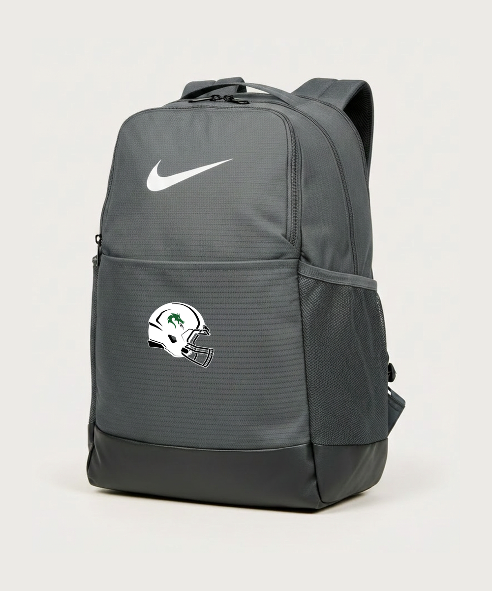 Pine City High School Football (Boys) - Flint Grey Nike Brasilia Medium Backpack NKDH7709