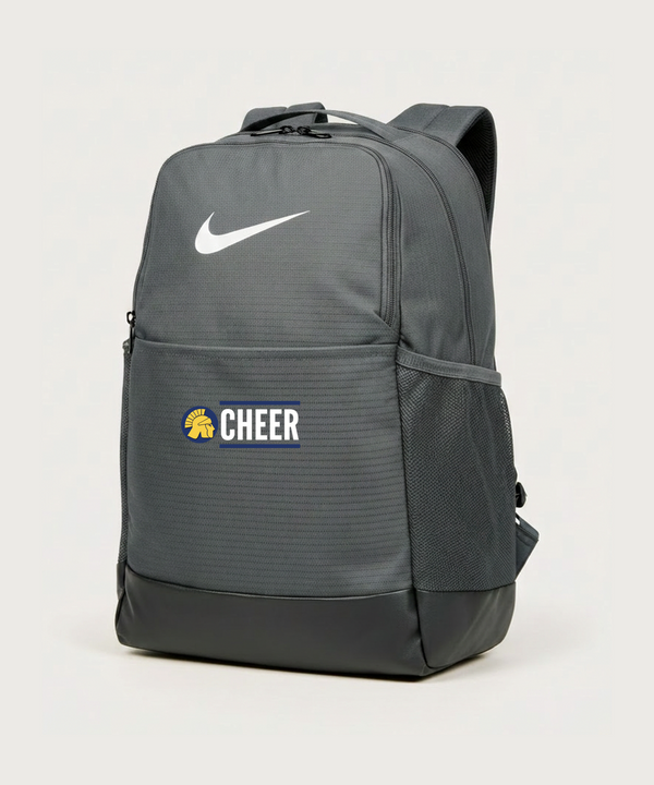 Wausau West High School Cheer - Flint Grey Nike Brasilia Medium Backpack NKDH7709