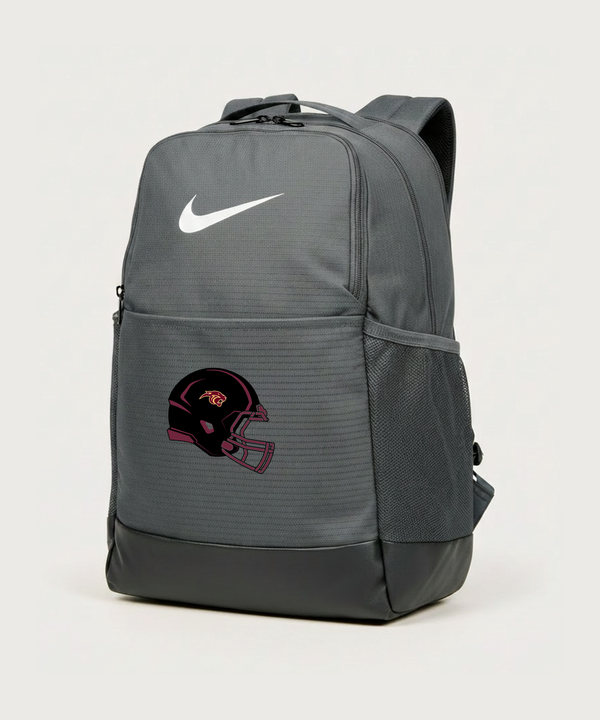 Pine Island High School Football (Boys) - Flint Grey Nike Brasilia Medium Backpack NKDH7709