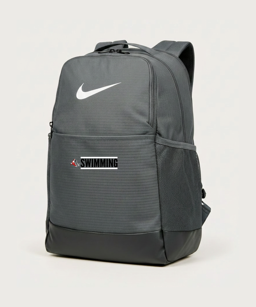 John Marshall High School Swim Dive Girls - Flint Grey Nike Brasilia Medium Backpack NKDH7709