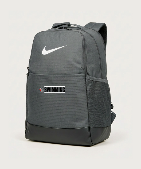 John Marshall High School Swim Dive Girls - Flint Grey Nike Brasilia Medium Backpack NKDH7709