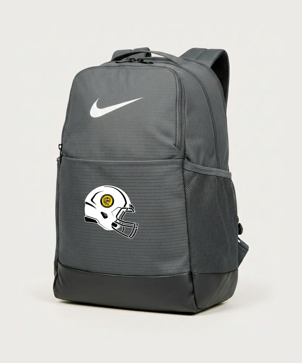 New London Spicer High School Football (Boys) - Flint Grey Nike Brasilia Medium Backpack NKDH7709