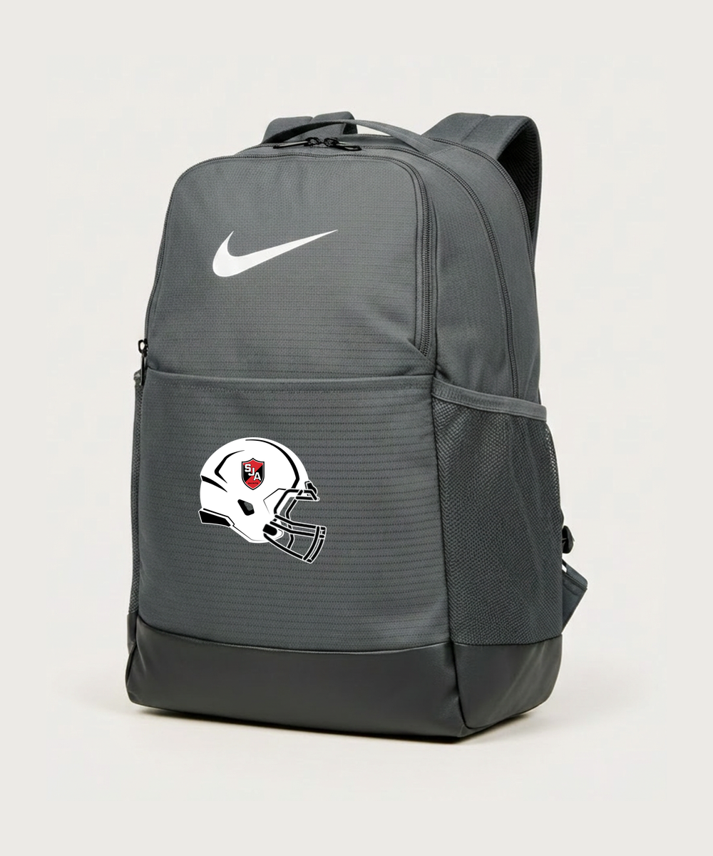 Saint James High School Football (Boys) - Flint Grey Nike Brasilia Medium Backpack NKDH7709