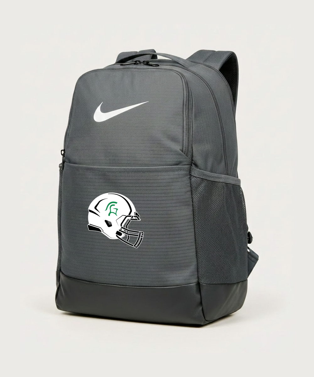 La Crescent High School Football (Boys) - Flint Grey Nike Brasilia Medium Backpack NKDH7709