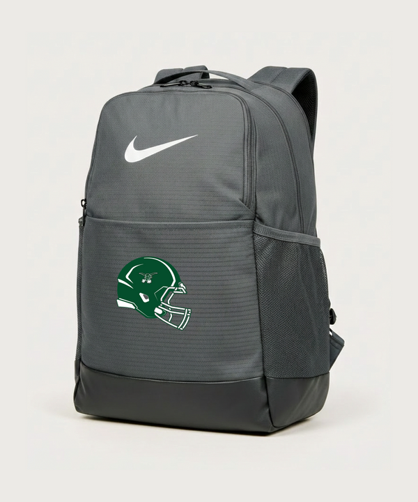 West Fargo High School Football (Boys) - Flint Grey Nike Brasilia Medium Backpack NKDH7709
